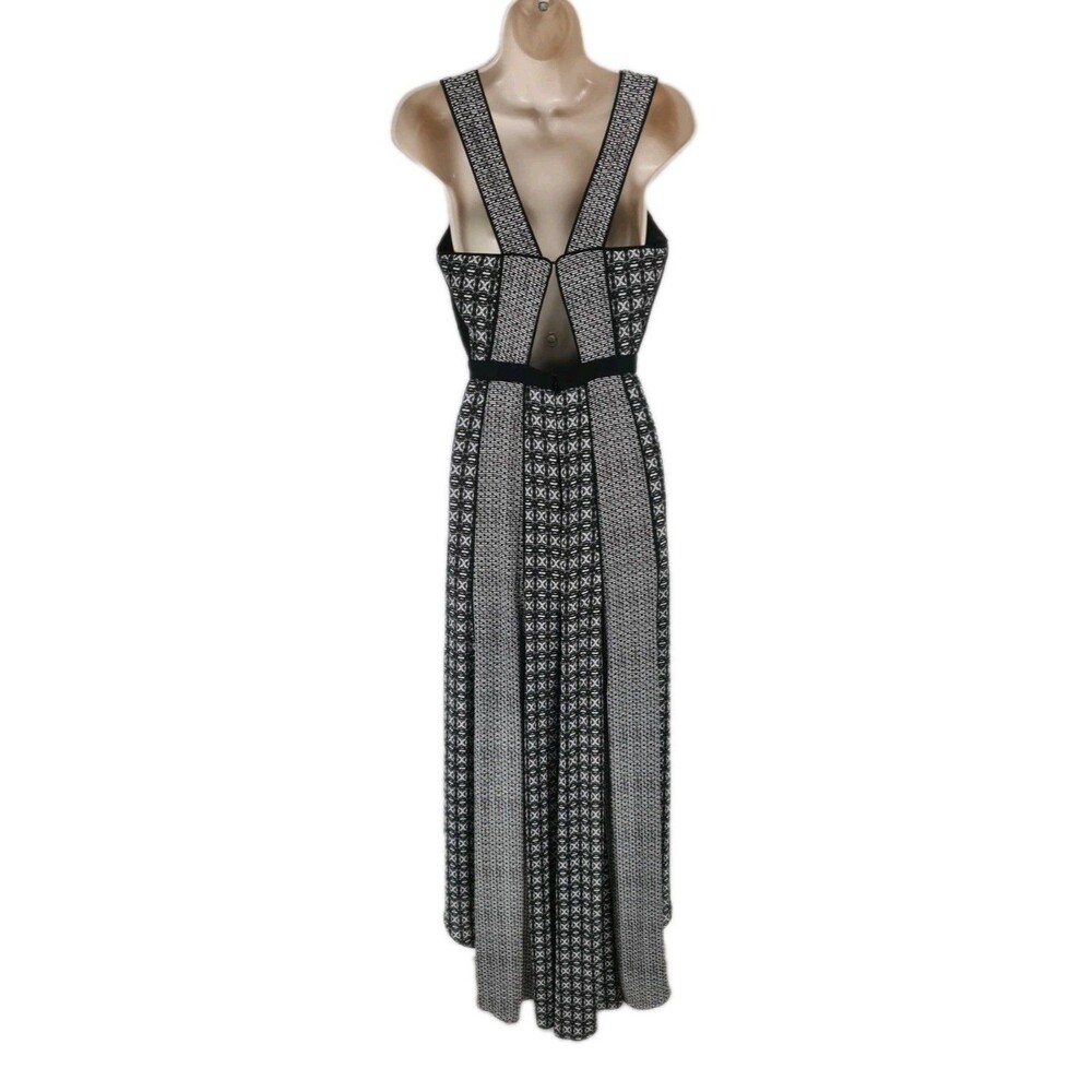 BCBG MAXAZRIA Women Size 4 Cai High Low Dress Black Gray 128P - Picture 5 of 8